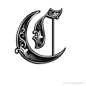 gothic-calligraphy-letter-c